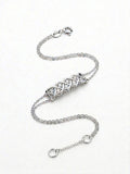 Silberarmband mit Knotenmotiv