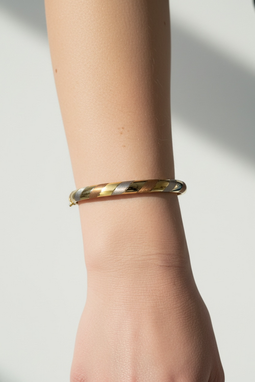 Armreif in Tricolor-Optik