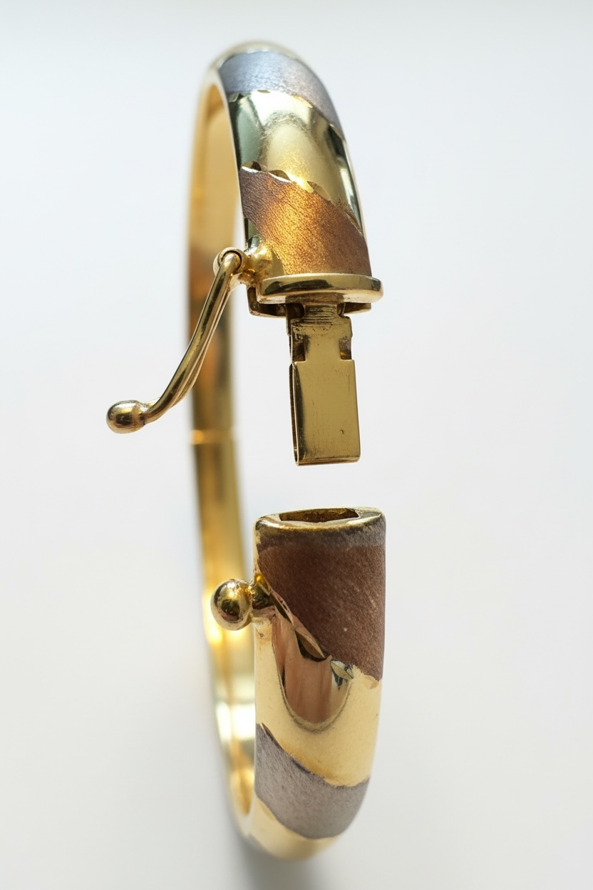 Armreif in Tricolor-Optik