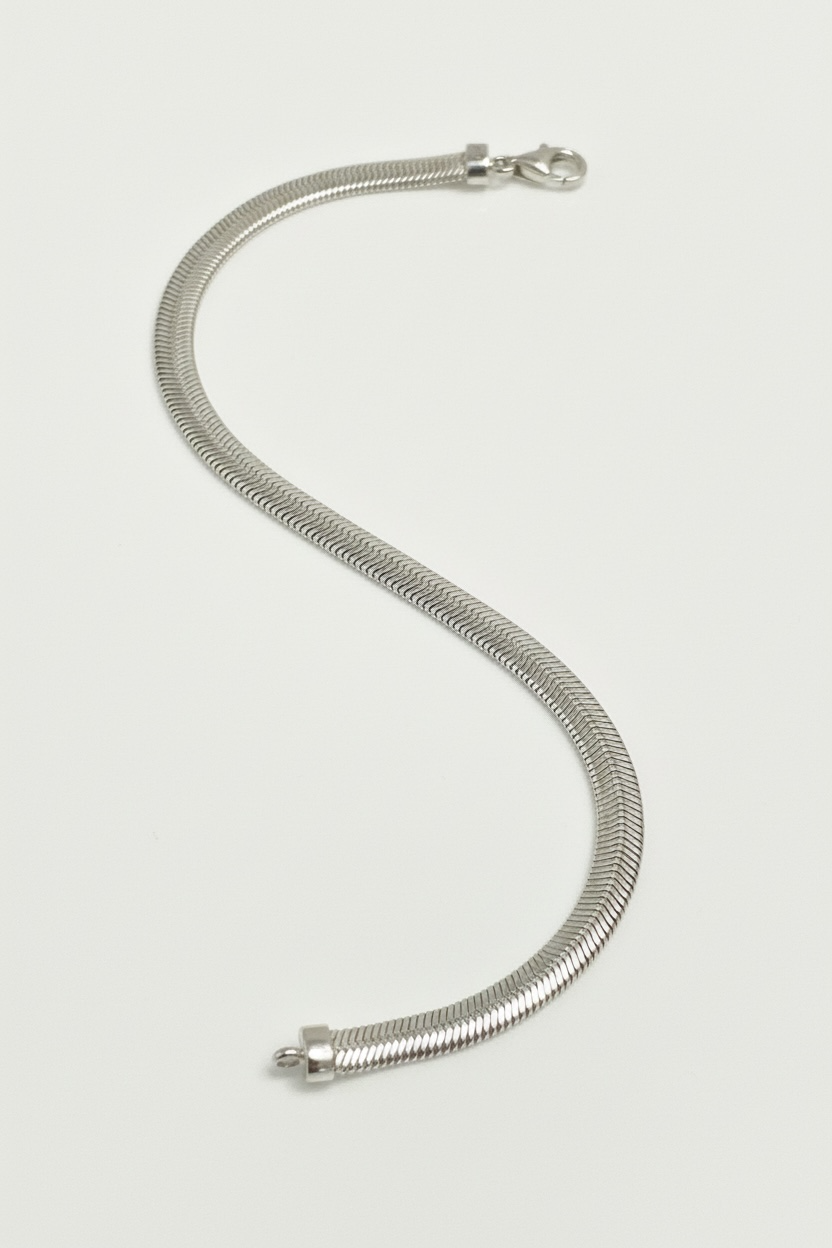 Schlangenarmband im Fischgrätenmuster