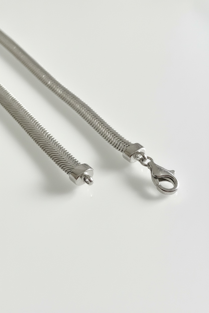 Schlangenarmband im Fischgrätenmuster